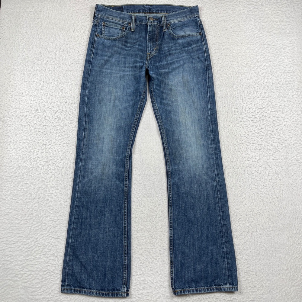 Levis 527 Jeans Mens 32x32 Blue Slim Bootcut Denim Y2K Grunge Streetwear Western